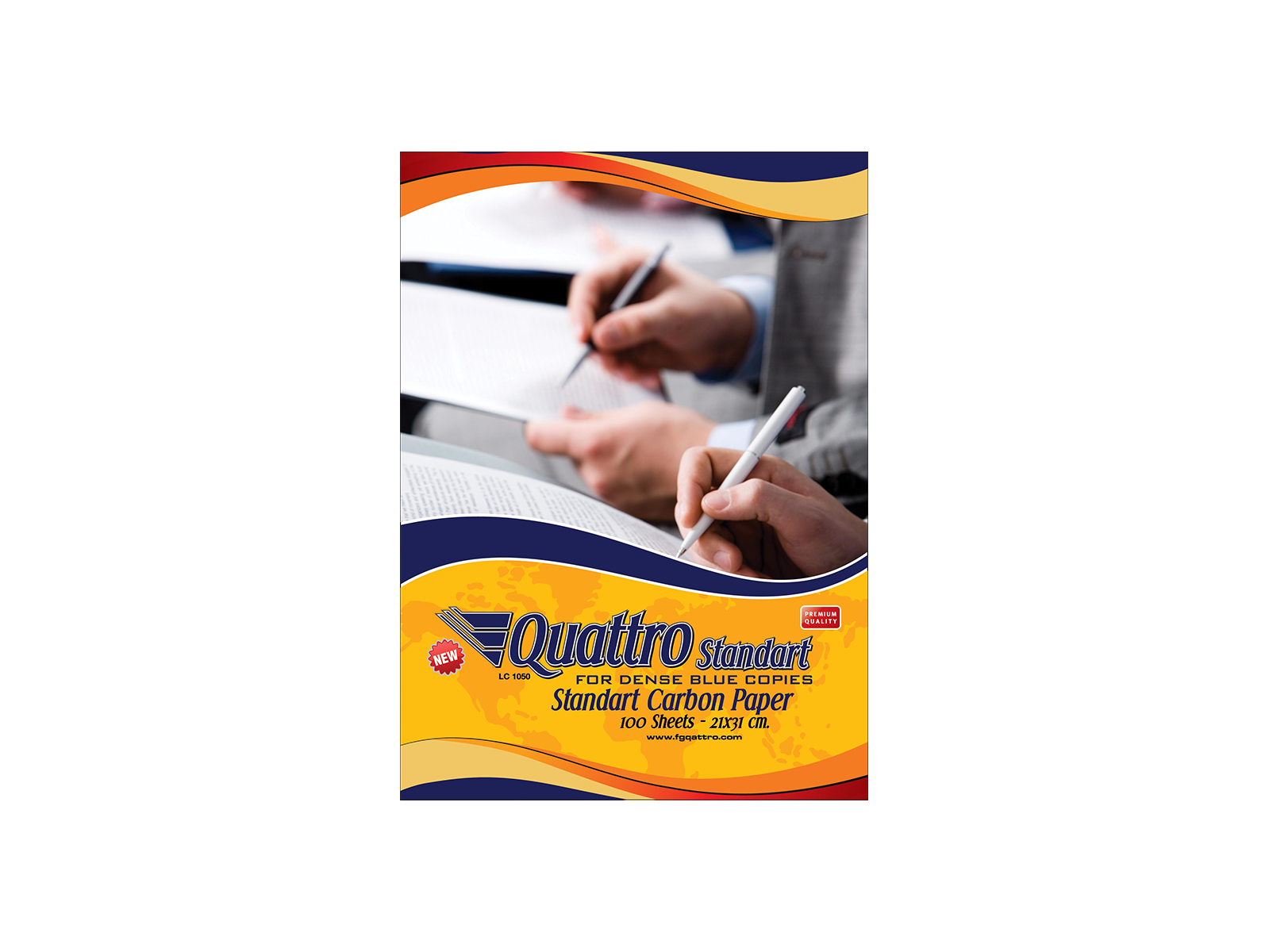 Quattro Karbon Kağıdı Standart Mavi 21 cm. x 31 cm. 100 Adetli