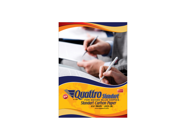 Quattro Karbon Kağıdı Standart Mavi 21 cm. x 31 cm. 100 Adetli