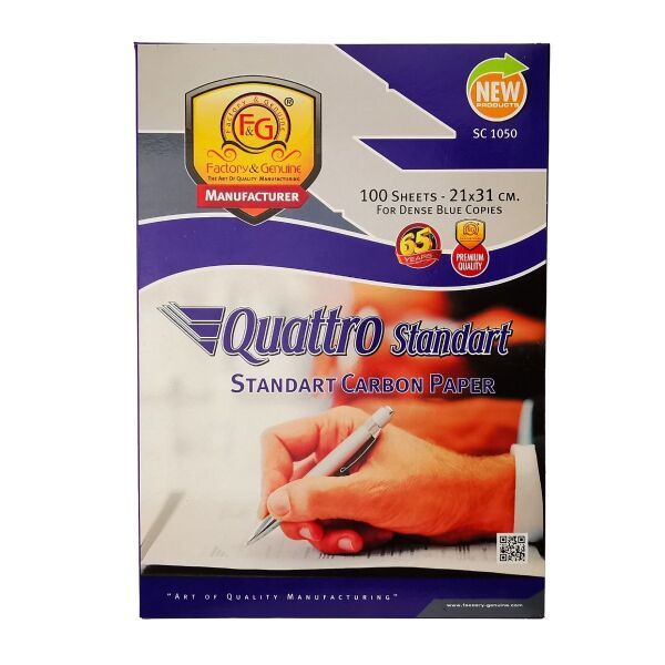 Quattro Karbon Kağıdı Standart Mavi 42 cm. x 30 cm. 100 Adetli