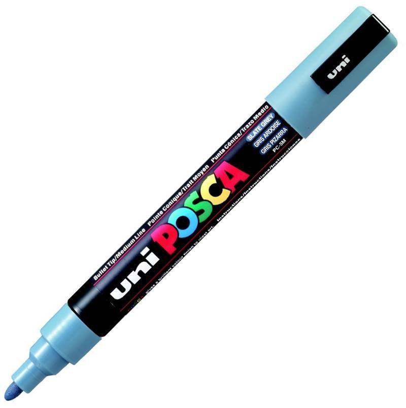 Uni Poster Markörü Posca Pc-5M 1.8-2.5 Kurşun Gri
