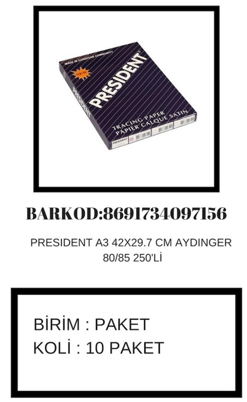 Presıdent Aydınger A3 80/85 Gr 250 Li