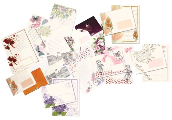 Keskin Mektupluk Set İvory 10Lu 160460-99