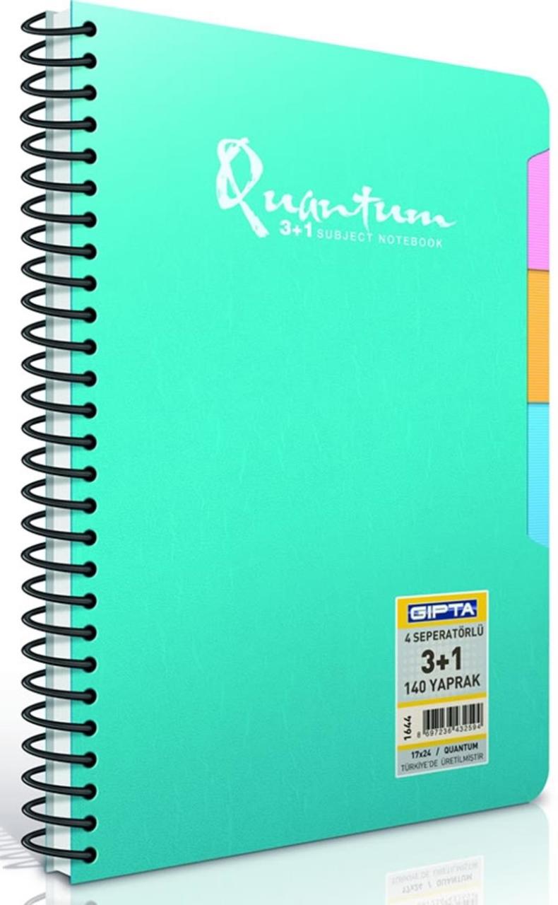 Gıpta Defter 17X24 Quantum 4 Sep.Spr.Pp 140Yp.1644