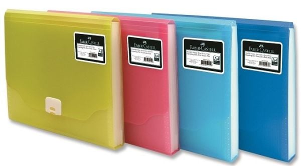 Faber Castell Körüklü Dosya Neon Renkler Kırmızı 392100