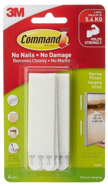 3M Command Askı Cırt Cırt Bant Orta Boy Dar 17207
