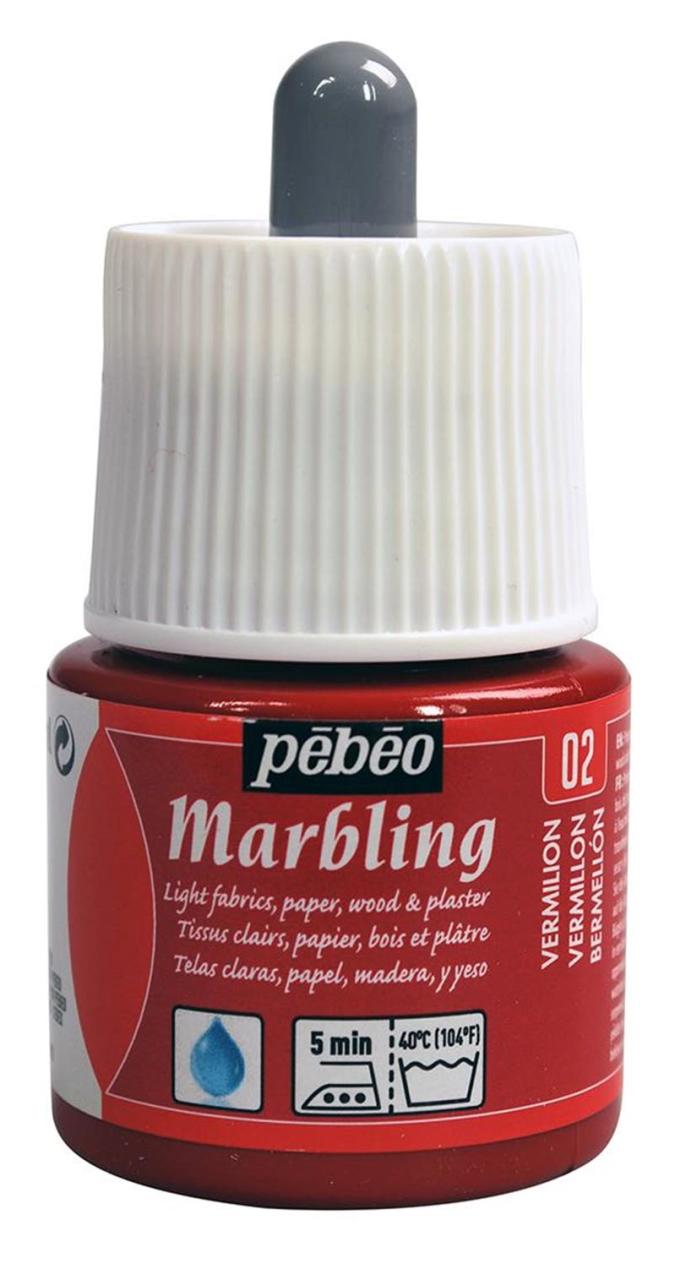 Pebeo Ebru Boyası Marblıng 45 Ml Şişe 130X02 Vermilion