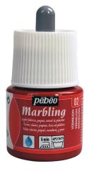 Pebeo Ebru Boyası Marblıng 45 Ml Şişe 130X02 Vermilion