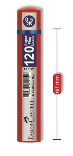 Faber Castell Min Grip 05Mm 2B 60Mm 120Li Kır. Tüp 127620