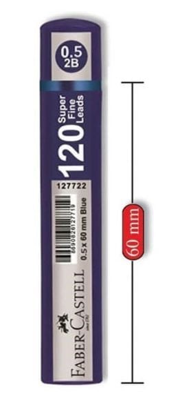 Faber Castell Min Grip 05Mm 2B 60Mm 120Li Mavi Tüp 127621