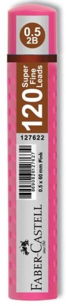 Faber Castell Min Grip 05Mm 2B 60Mm 120Li Pembe Tüp 127622
