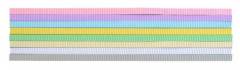 Lino Oluklu Şerit Pastel Renk 8 Renk 40Lı 13X500