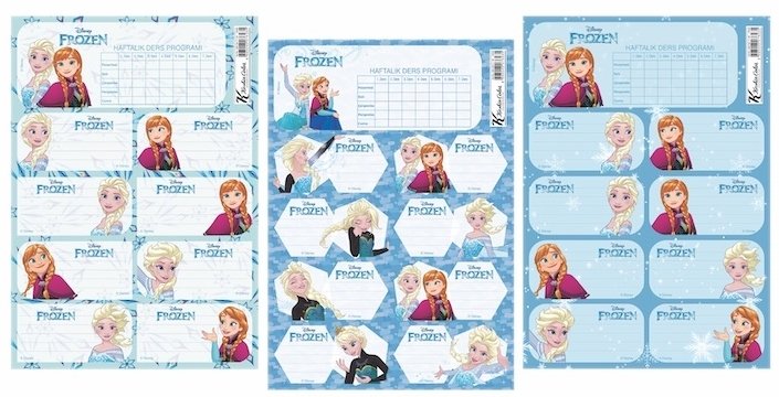 Keskin Etiket Ders Prog. 3 Lü Frozen 220130-71