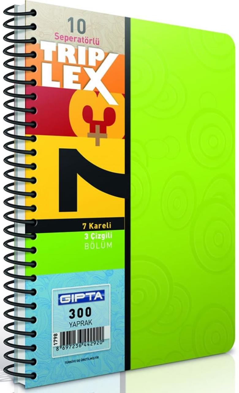Gıpta Defter A4 Trıplex Spr. Sep.5+3 Pp 240Yp.1796