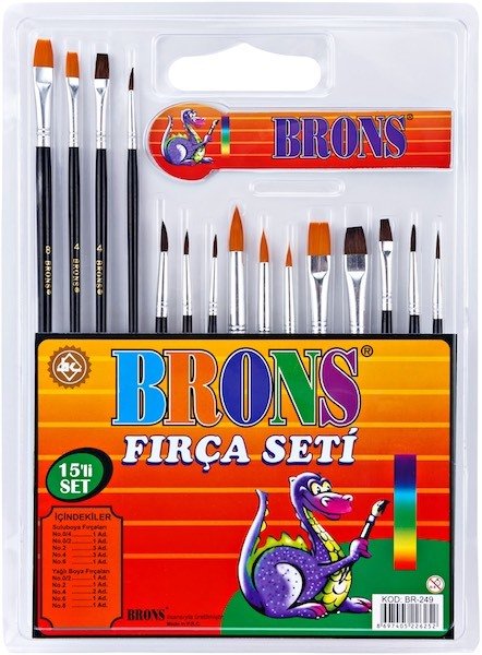 Brons Fırça Seti 15 Li Br-249