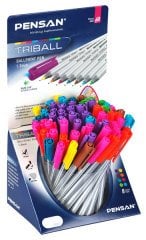 Pensan Tükenmez Kalem Trıball 1Mm 60 Lı 01003 Renkli
