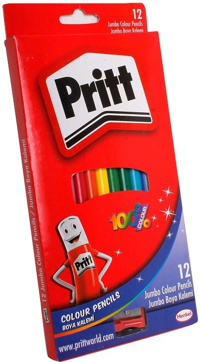 Pritt Kuruboya Jumbo Üçgen Uzun 12 li 1219733
