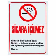 Notton Sigara İçilmez Levhası 25x35
