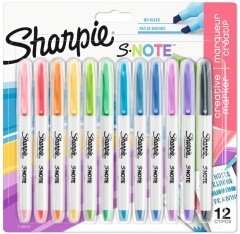 Sharpie Snote Kreatif Markör Kalem Kesik Uç 12 li Karışık 2138233