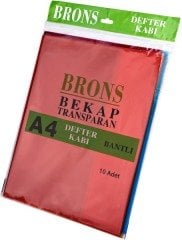 Brons Defter Kabı A4 Renkli 10Lu Bantlı Br-457