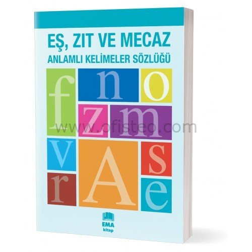Ema Eş Anlam-Zıt Anlam Kelime Sözlüğü Büyük Boy Karton/Emakitap