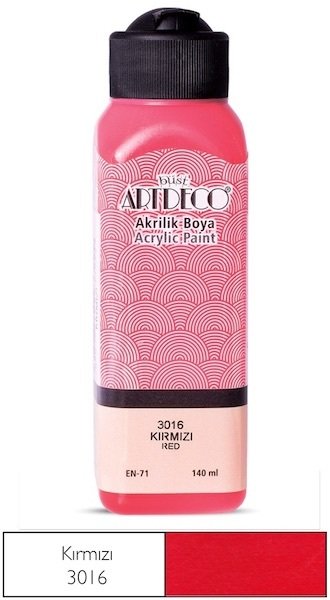 Artdeco Akrilik Boya 140 Ml Kırmızı Y-070R-3016