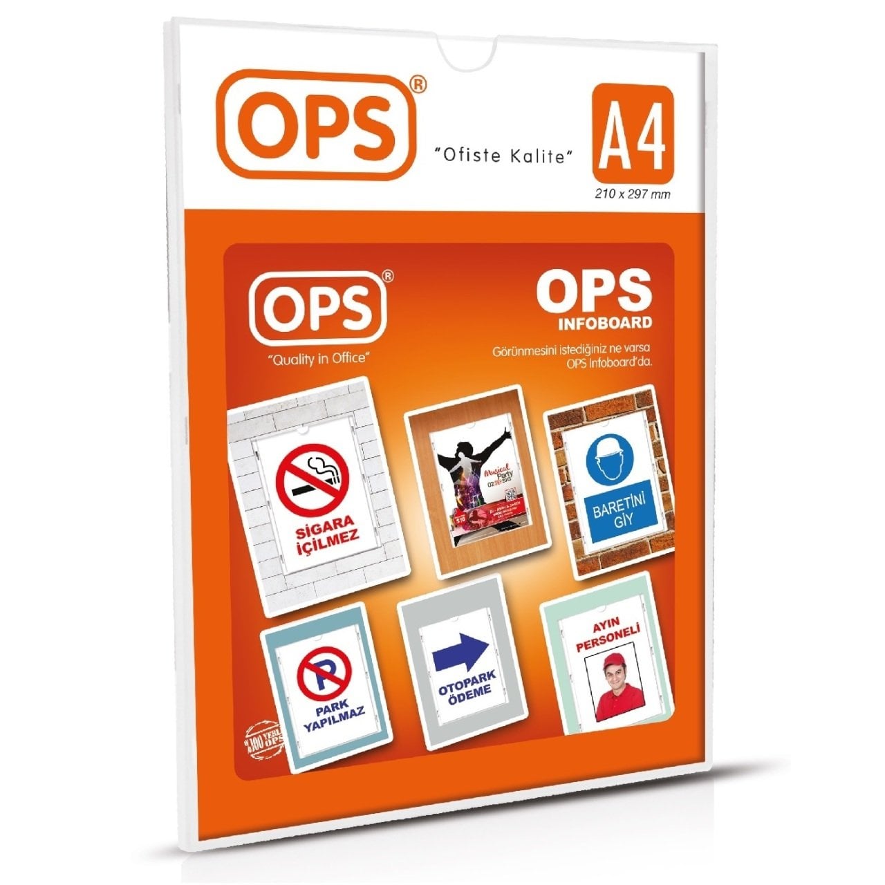 Ops 070 A4 Duvar Tipi Afiş Taşıyıcı