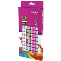 Nova Color Yagli Boya 12 Ml Tüp 12 Li Nc-796