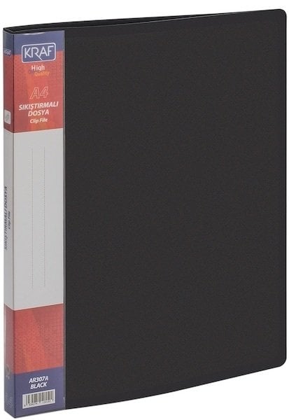 Kraf Sıkıştırmalı Dosya AB307A Siyah
