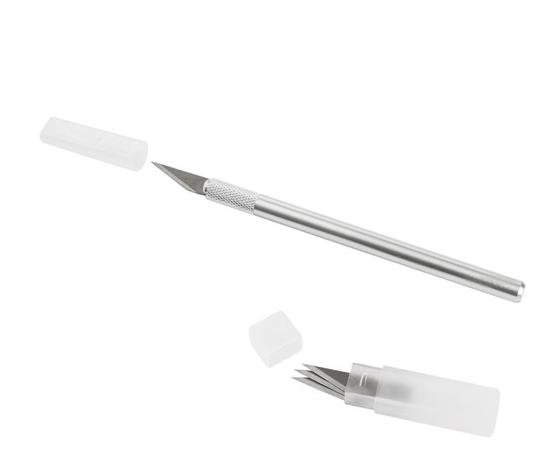 Kraf Maket Bıçağı Kretuar Metal Sap+3 Yedek 670G