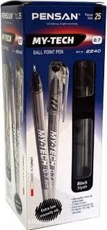 Pensan Tükenmez Kalem My-Tech 0.7 25 li 2240 Siyah