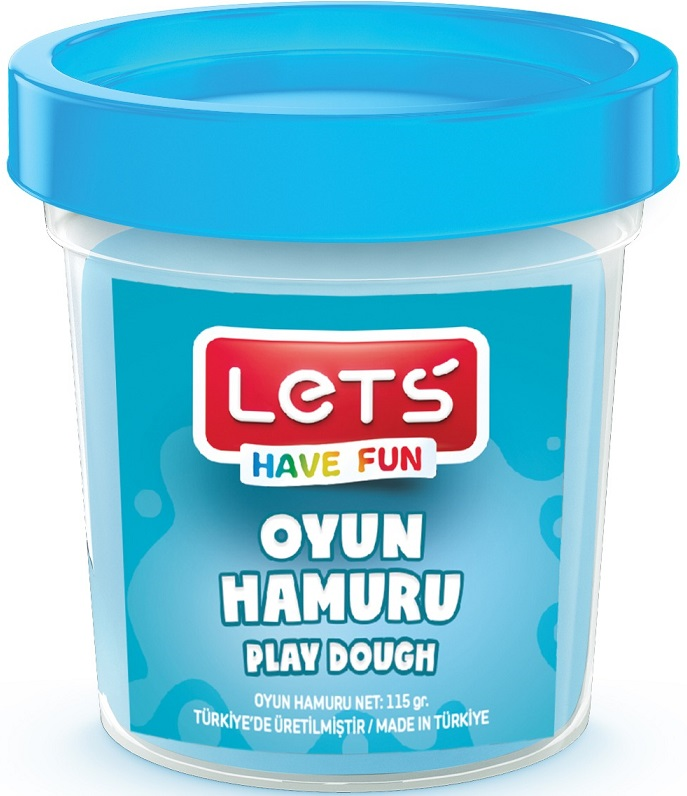 Lets Tek Renk Oyun Hamuru Mavi 115gr.
