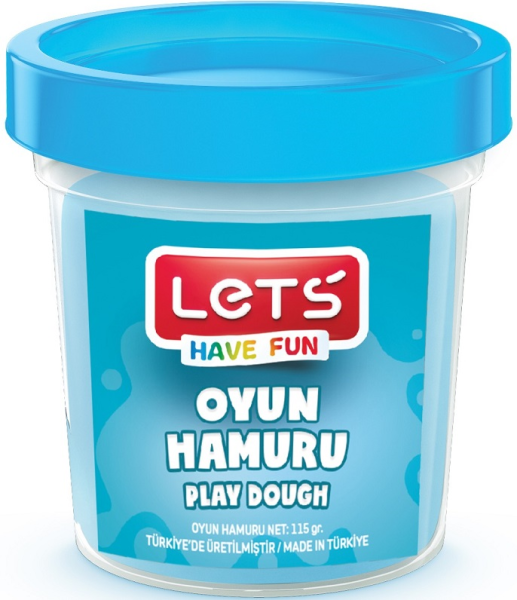 Lets Tek Renk Oyun Hamuru Mavi 115gr.