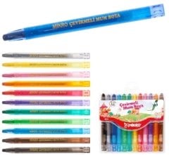 Mikro Mum Boya Çevirmeli 12 Li Kısa Mb-13