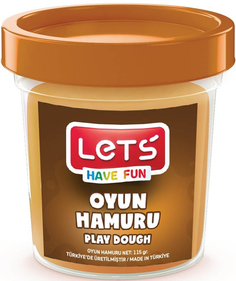 Lets Tek Renk Oyun Hamuru Kahverengi 115gr.