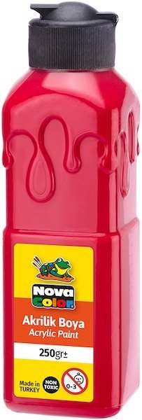 Nova Color Akrilik Boya 250 Gr Kırmızı Nc-3011