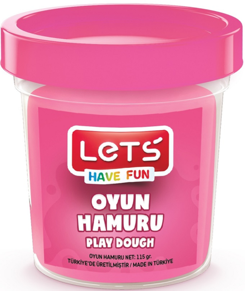Lets Tek Renk Oyun Hamuru Pembe 115gr.