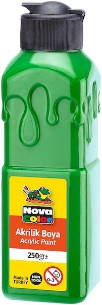 Nova Color Akrilik Boya 250 Gr Yeşil Nc-3013
