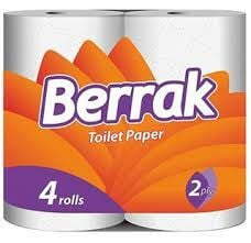 Berrak Tuvalet Kağıt 2 Katlı 4 Rulo
