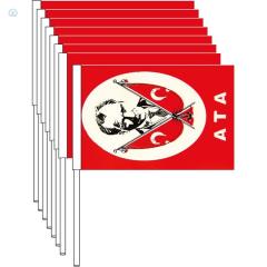 Vatan Küçük Sopalı Atalı Bayrak (80'Li)