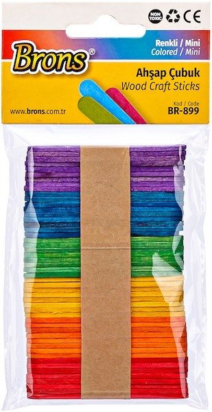 Brons Ahsap Cubuk Renkli Mini Br-899