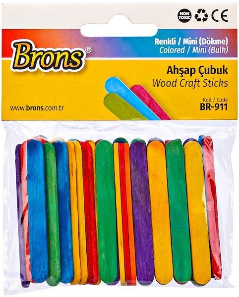 Brons Ahsap Cubuk Renkli Mini Dökme Br-911