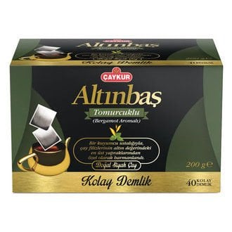 Çaykur Altınbaş Bergamot Aromalı Demlik Poşet Çay 200Gr.40'Lı