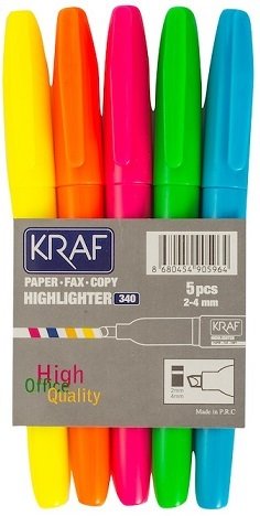 Kraf Fosforlu Kalem Tipi 340 5 li